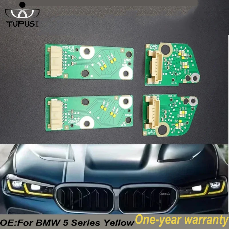

Для BMW 5 серии G30 G38 2021-2023 балласт фар автомобиля желтый чип новый желтый чип DRL светодиодный фара DRL плата