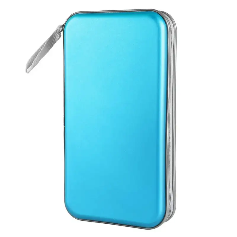 Media Storage Box 80 Capacity CD Case Holder Hard Plastic Storage DVD Case Zipper Portable CD Case Wallet CD/DVD Album - Image 12