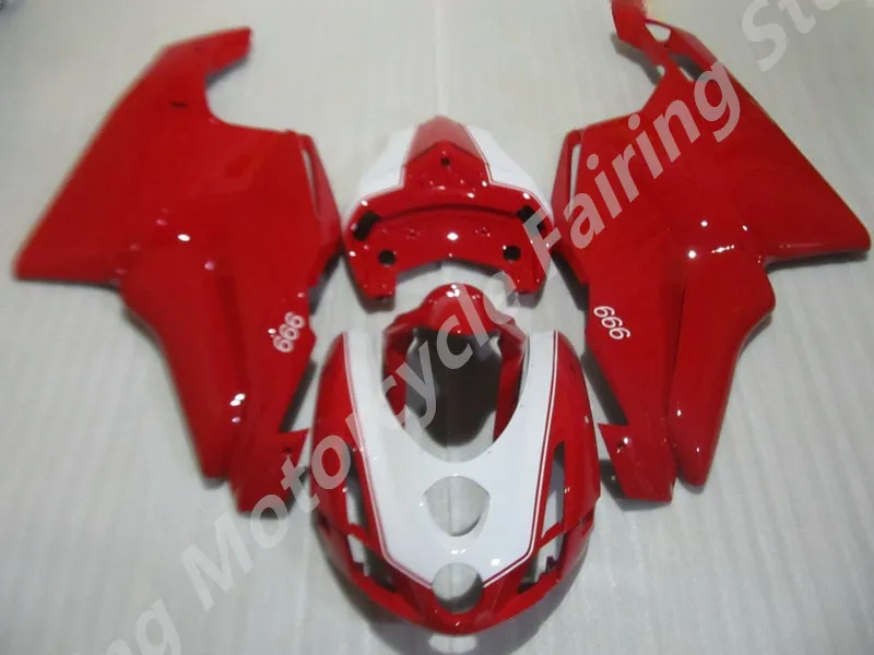 New ABS Injection Molding Fairings Kits Fit For 749 999 2003-2004 Bodywork Set white red DUCATI 749 999 2003-2004