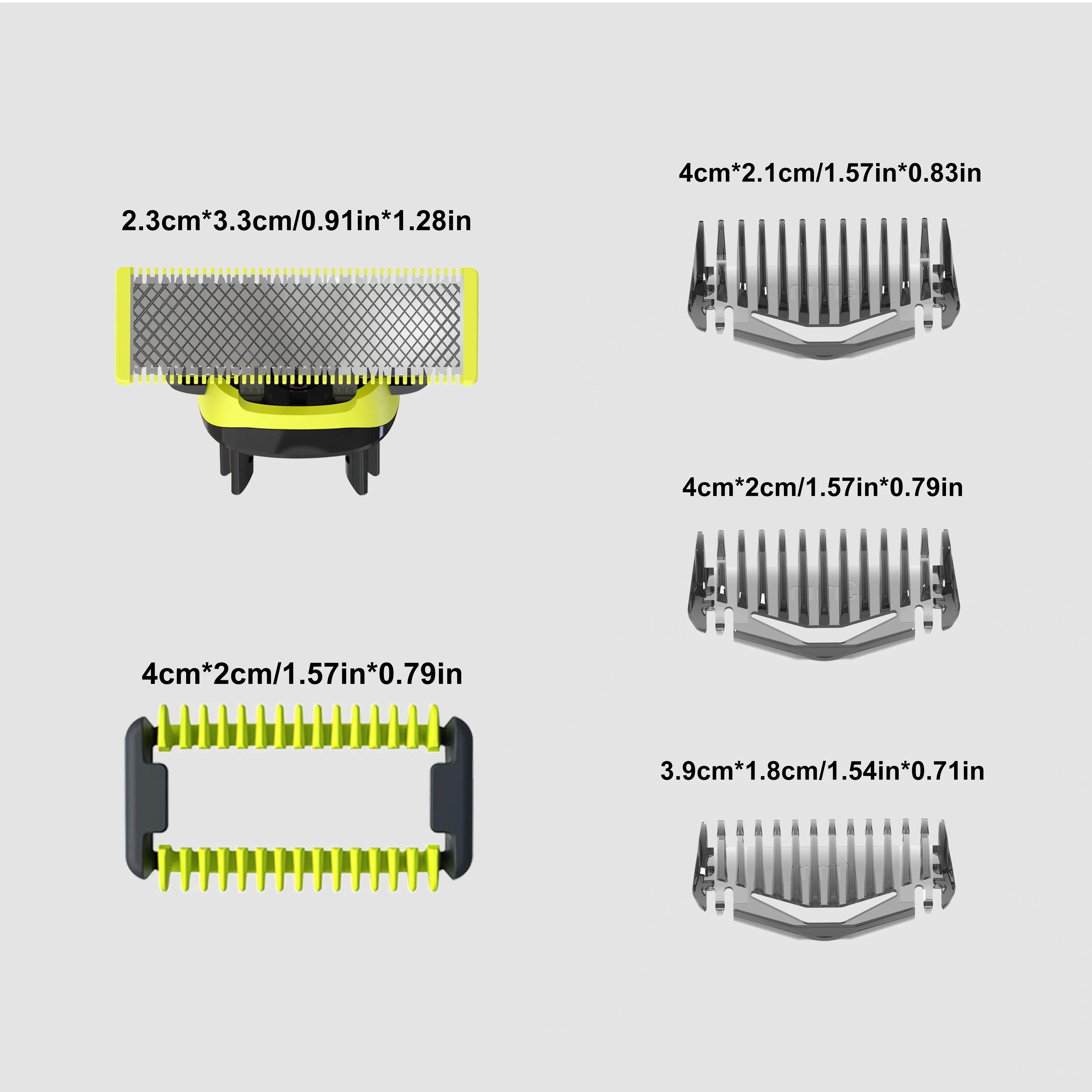 TBLADE Body Kit, 3Guide Combs ,1 Body Comb and Replacement Blades Compatible With one blade QP2515 QP2520 QP2630 QP6510 QP6520