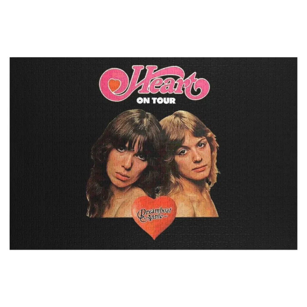 Heart band 80s 90s Jigsaw Puzzle Custom With Photo Customs With Photo Personalized Gift Personalised Puzzle