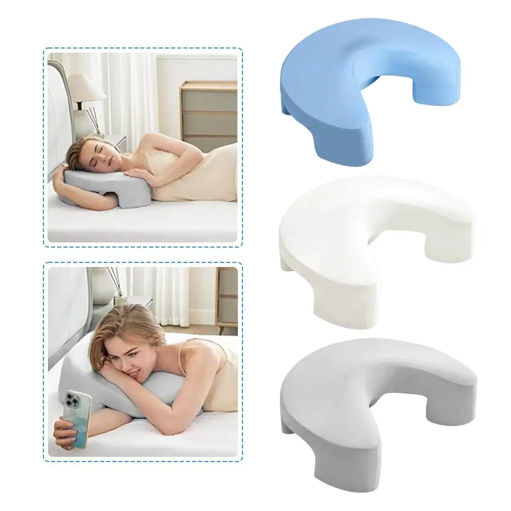 Memory Foam Side Sleeper Pillow with Arm Holes - Image 2
