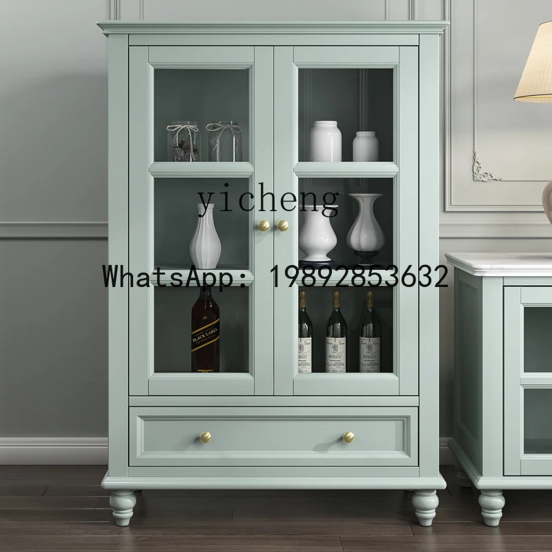 ABC  rural wine cabinet modern simple high-end room locker sub-household solid wood light luxury dining side cabinet