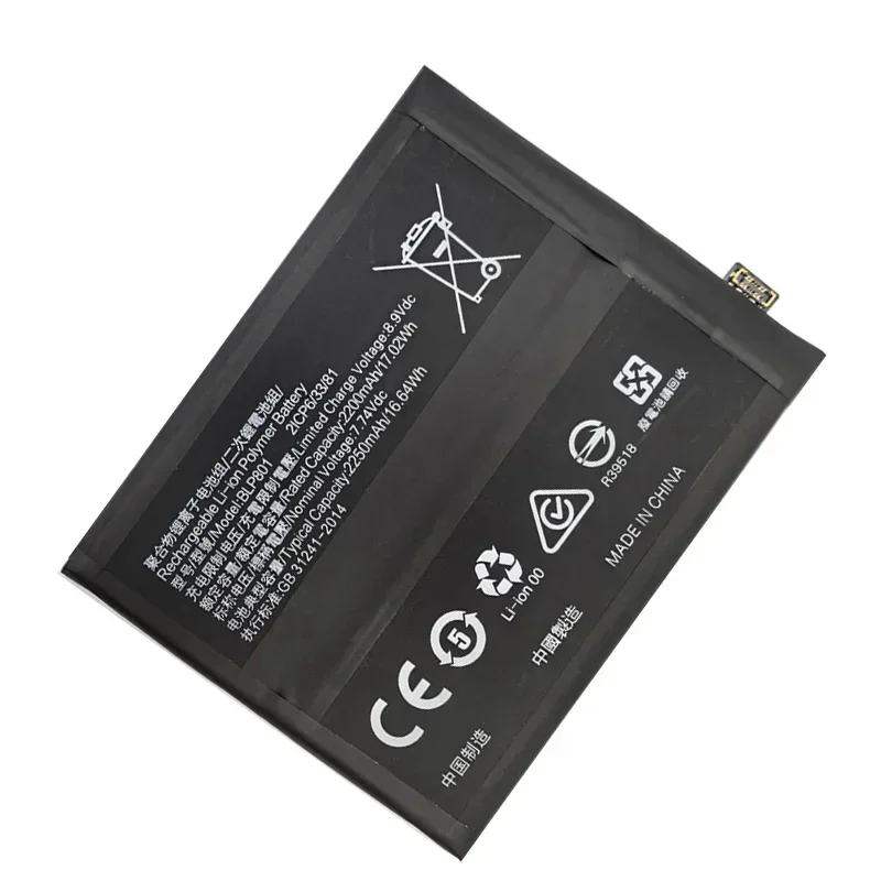 Original One Plus BLP801 Phone Battery, High Quality Replacement Batteries, Oneplus 8T, 9R, 4500mAh, New, 2024