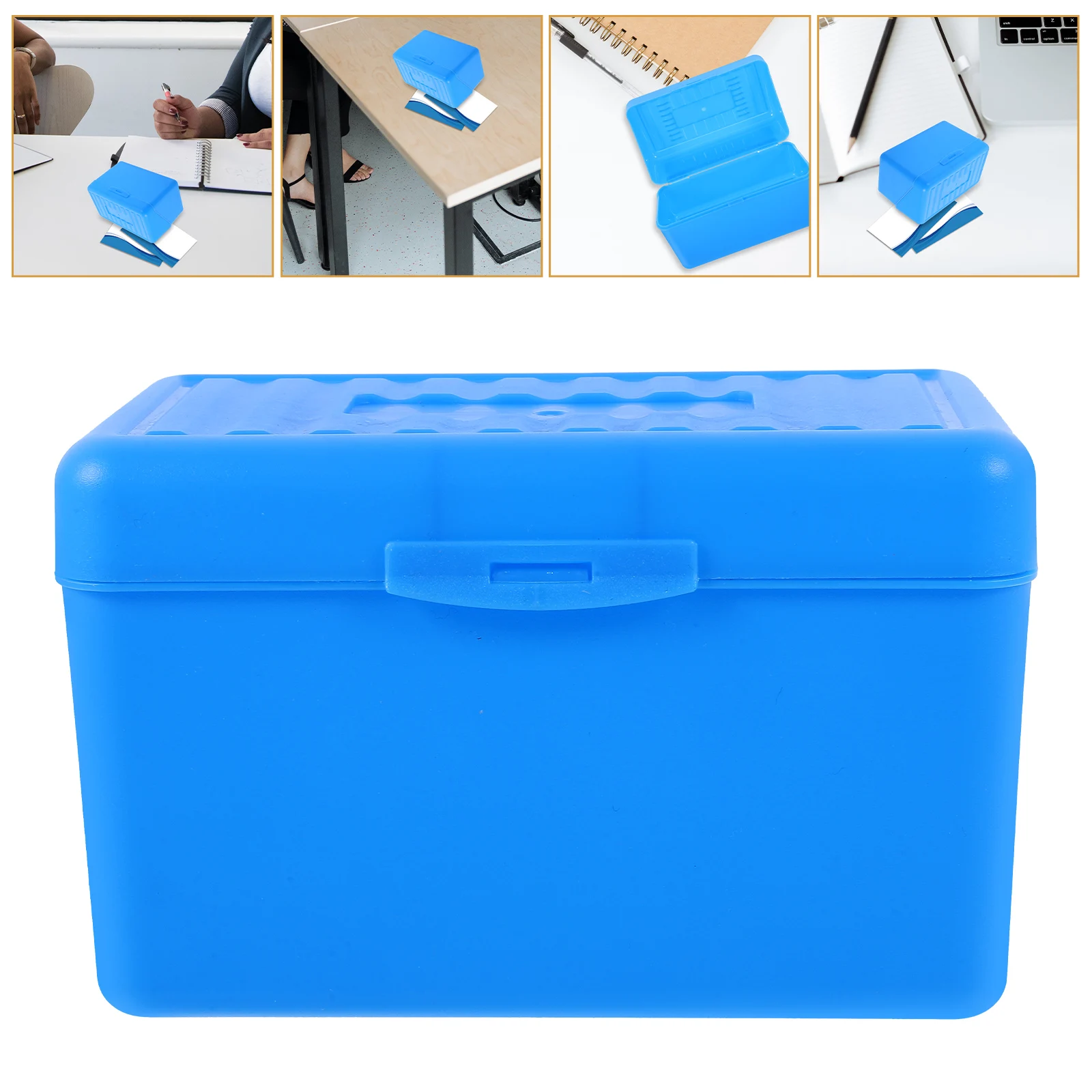 

3×5 Inch Box .5*8.5*9cm Business Card Holder Recipe Name Card Storage Desk Organizer Rack Vendor Display