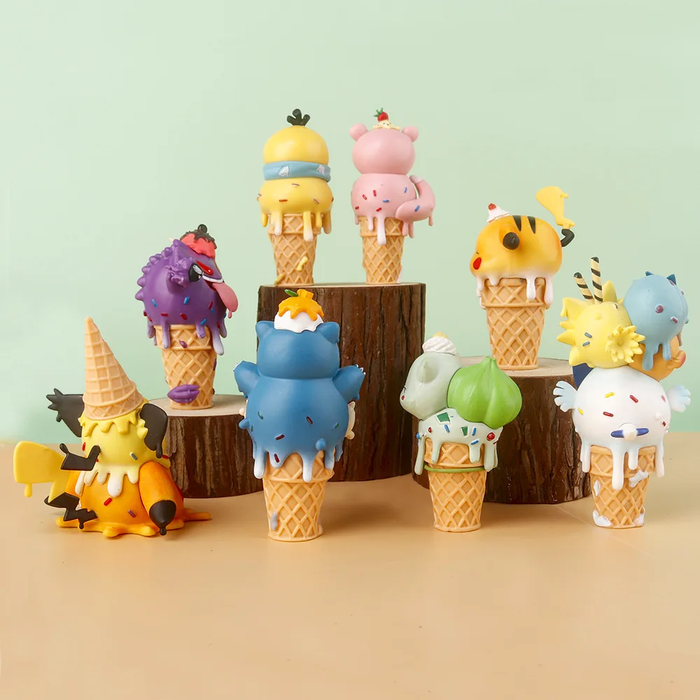 Figura de Anime de helado de Pokémon, modelo de figura de acción de Pikachu Gengar, modelo de juguete coleccionable, muñeca de dibujos animados, regalos para niños