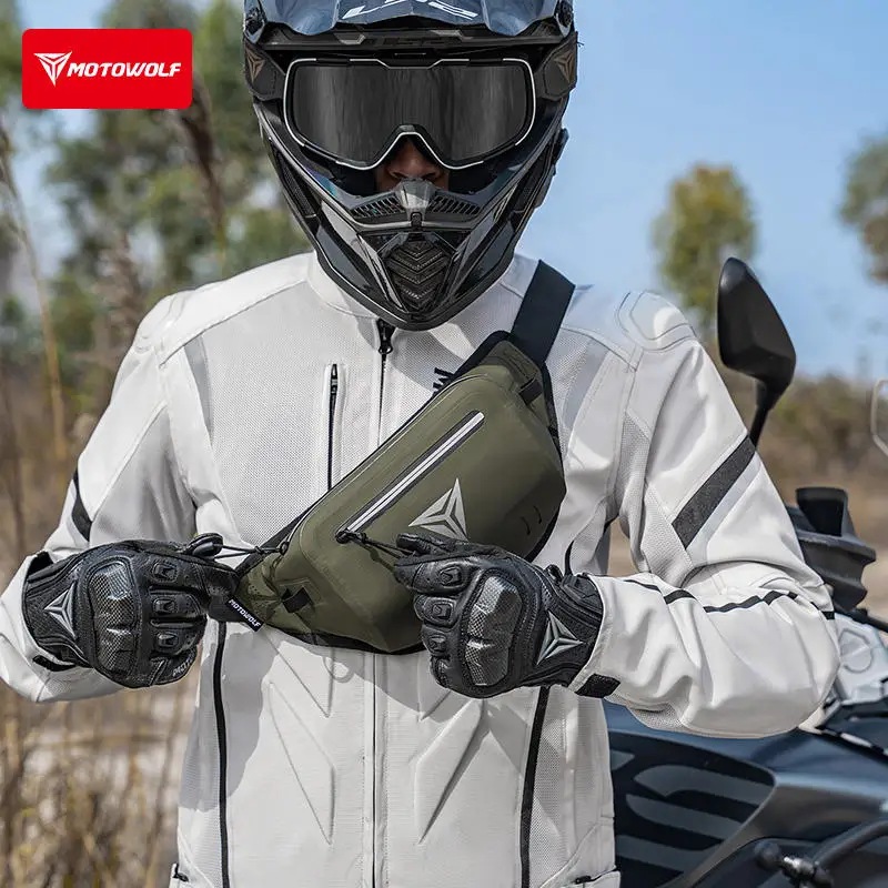 Motowolf Motorcycle Outdoor Adventure Touring Chest Bag Crossbody Bag Casual Portable Storage Waterproof Waist Bag