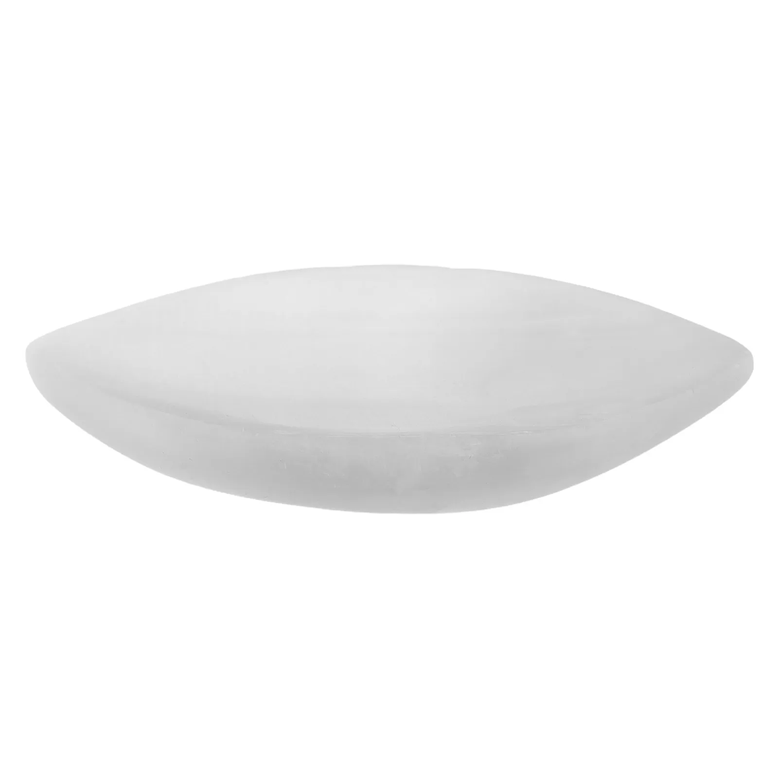 Elegant Leaf Design Gypsum Bowl Crystal Embellished Decorative Dish for Jewelry Trinkets Keys Dining Table Centerpiece Home