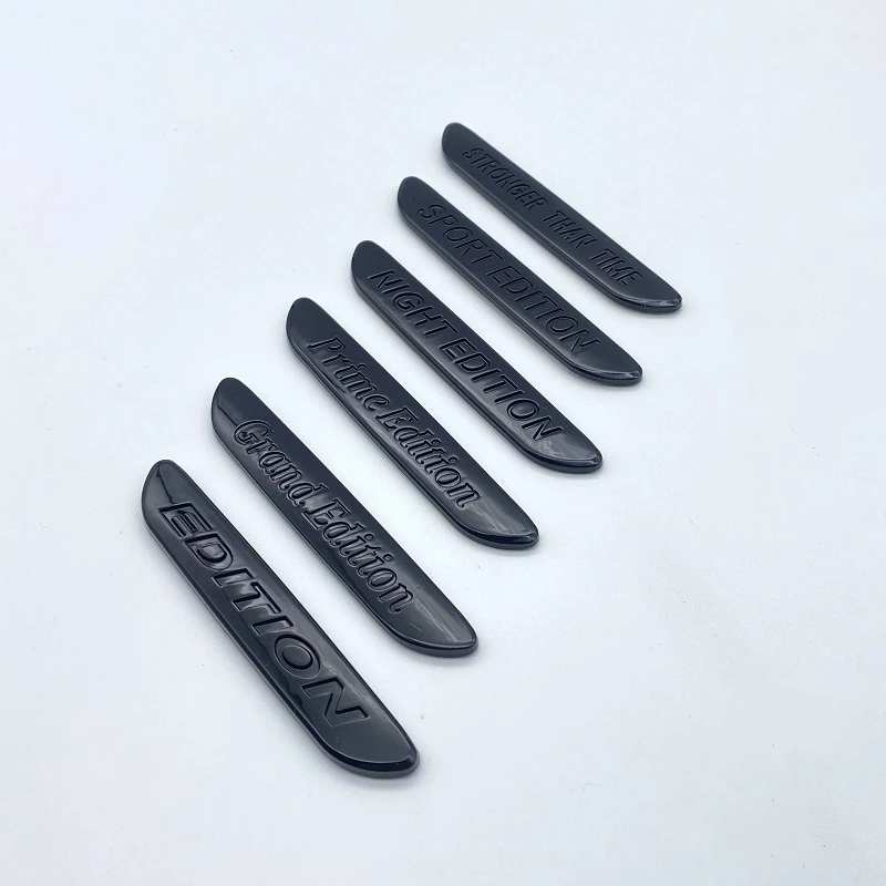 Preto brilhante edição noturna grande edição primeira edição lâmina emblema superior para porta-malas do carro fender lado retrofit crachá logotipo adesivo