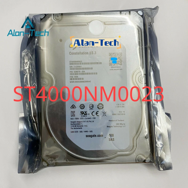 FOR Sea－gate ES.3 ST4000NM0023 4TB 7.2K RPM 6Gb/s 128MB 3.5