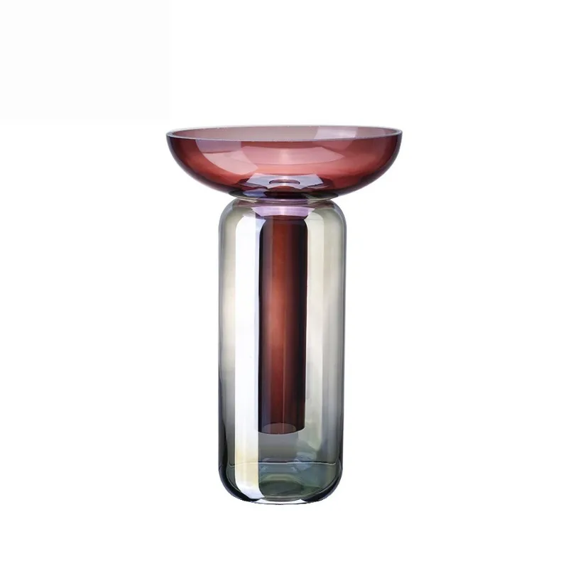 Creative glass vase, detachable, flower arranger, home soft decoration ornament