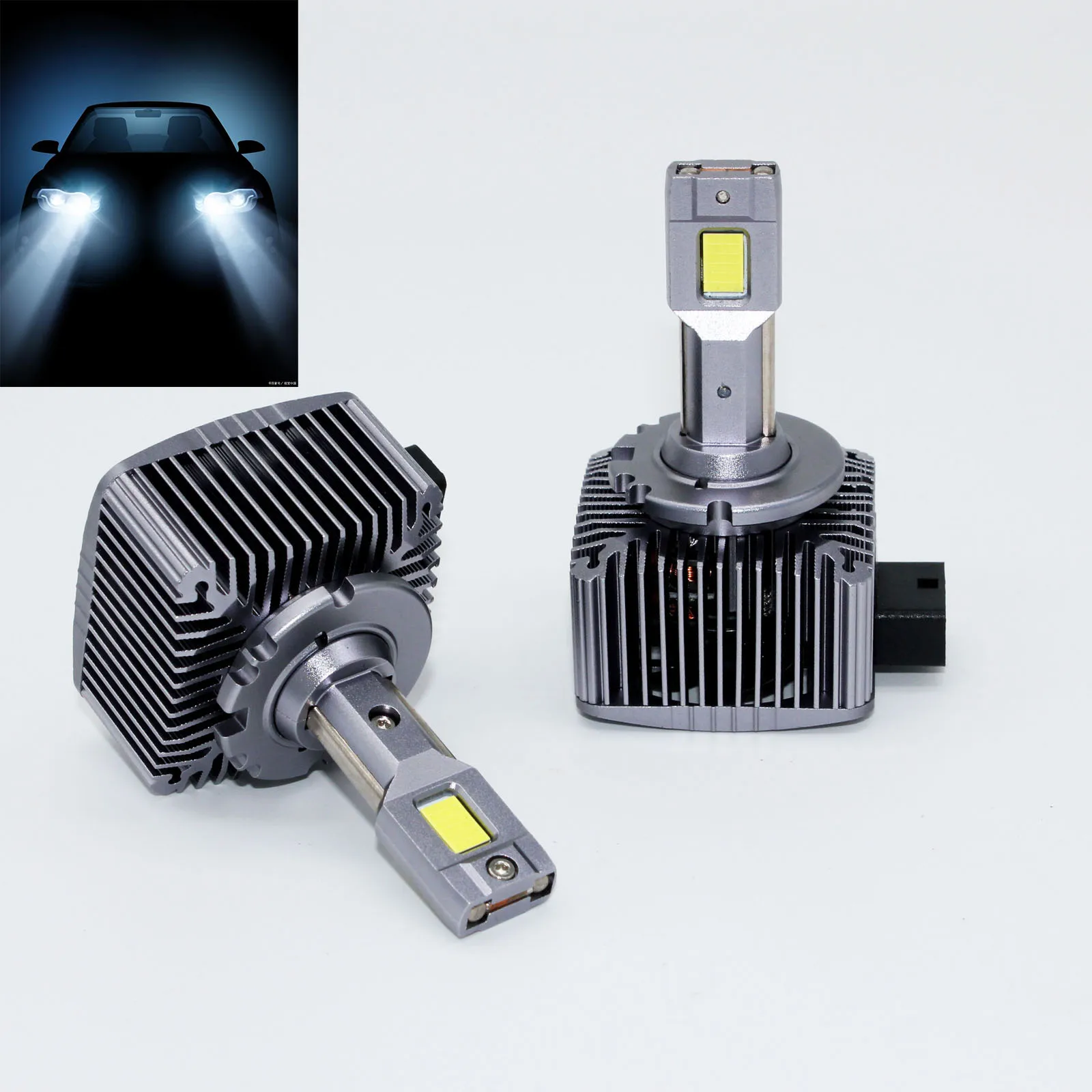 15000lm D1S D1R LED Headlight Bulbs 150W 6500K Super White HID Xenon Conversion Kit 2PCS