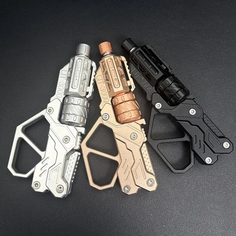 QT-3000 Revolver Flip Magnetic Push Slider Gun Fidget Spinner