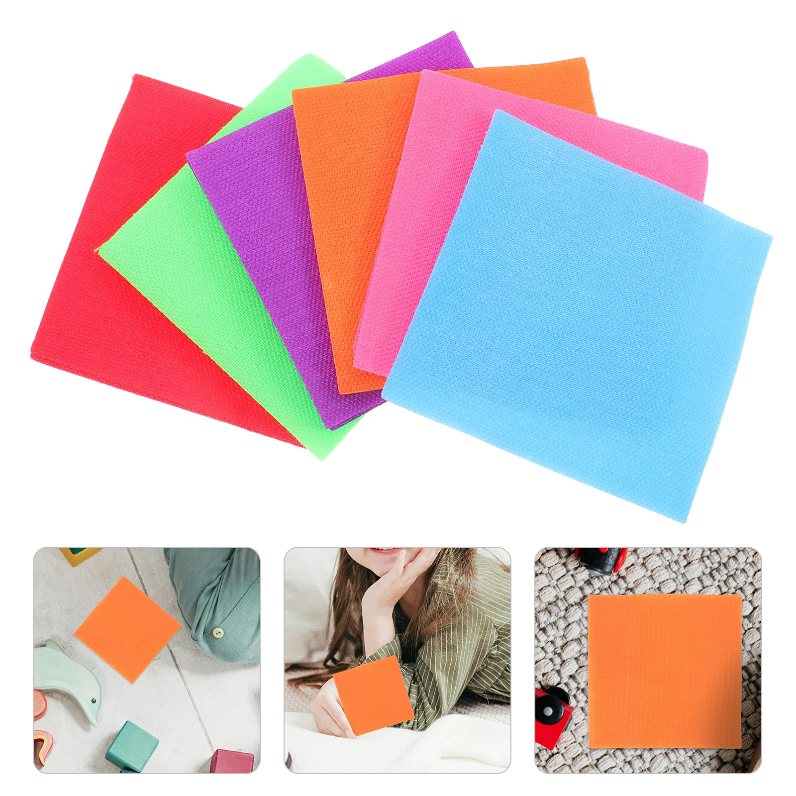 

20 Pcs Square Carpet Spot Markers for Classroom Floor Circle Sit Preschool