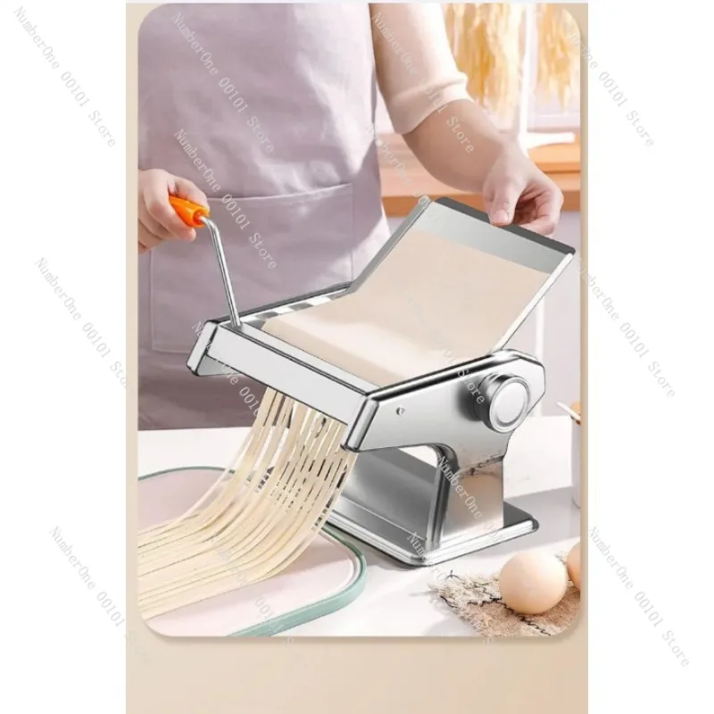 Household Manual Stainless Steel Noodle Press, Multifunctional Hand Crank Pasta Maker Machine