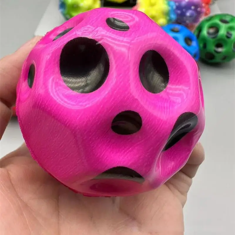 Pelota antiestrés para niños, pelota que rebota de alta resistencia extrema, pelota antiestrés de goma antigravedad de PU, juguetes para niños, juegos de fiesta en interiores y exteriores