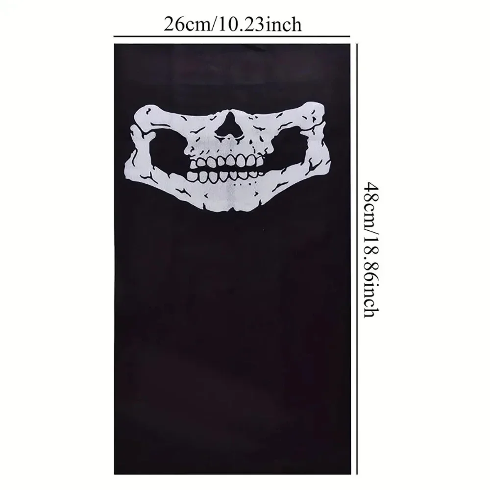 Bicycle Helmet Hood Bandana Scarf Breathable Windproof Skull Men Balaclava Ski Mask Cycling Caps Snowboard Face Cover Motorcycle view 5