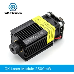 FB03 2500mW 445nm 12V Blue Laser Module 2.54-3P TTL/PWM Modulation For Laser Engraver Can Control Laser Power Focusable GKTOOLS