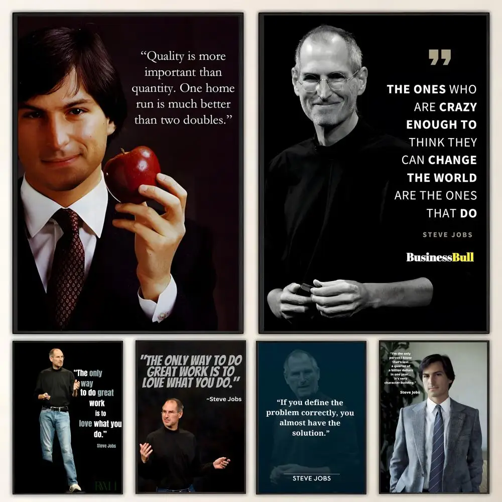 Pattern S-Steve J-Jobs Q-Quotes Poster HD art, waterproof, sticky wall, home decoration (living room, bedroom, bar), aesthetic