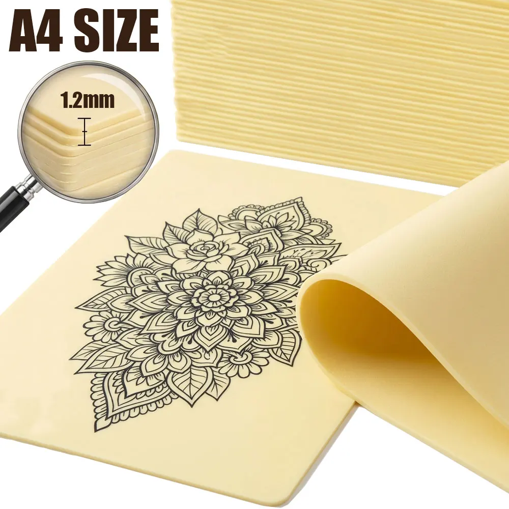 A4 Size Tattoo Practice Skin Silicone Blank 30x20cm Microblading Eyebrow Permanent Synthetic Leather Training Fake Skin Supply