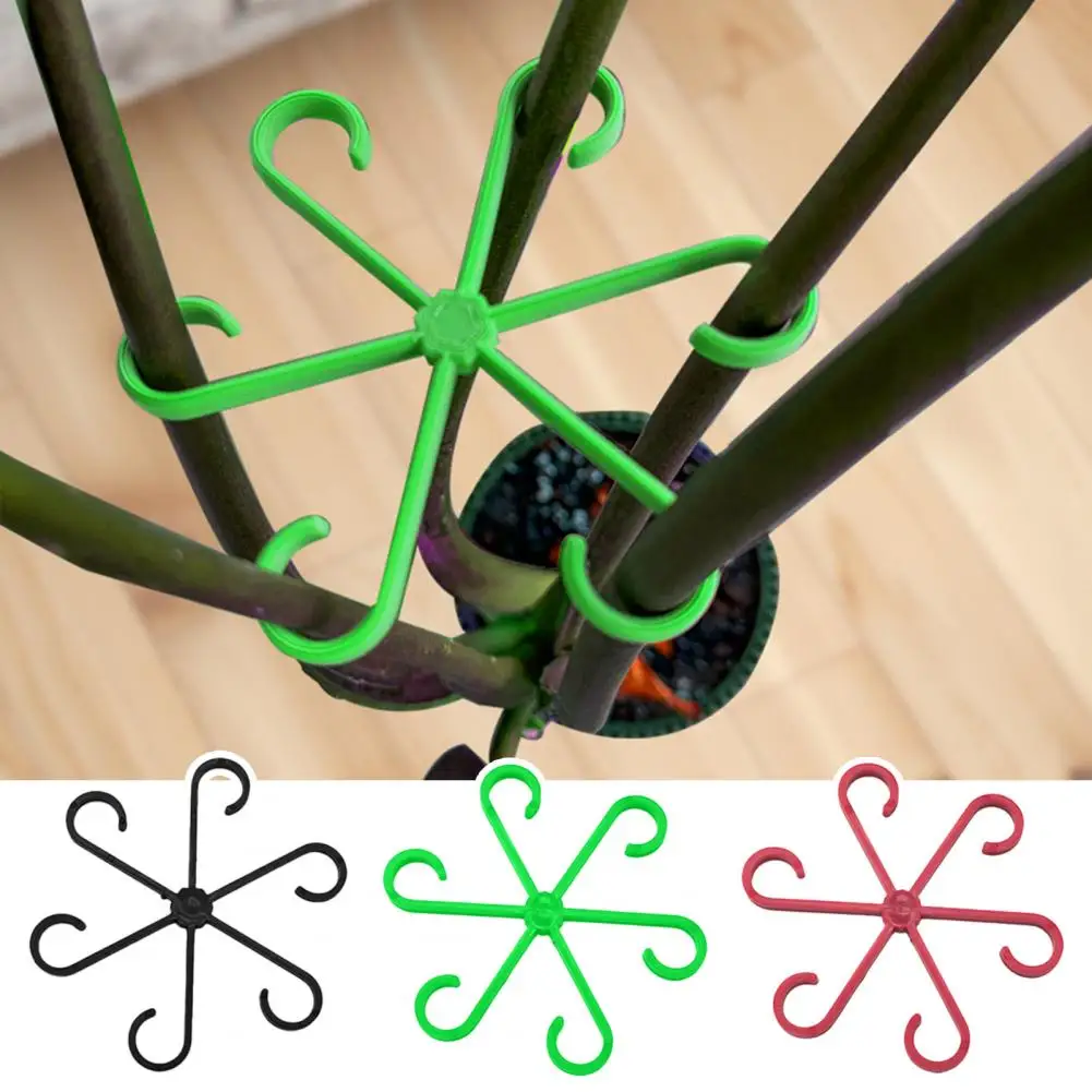 Flower Stem Gathering Rack Plant Vine Support Clamp Plant Stem Support Clips Waterproof Vine Clamps for Indoor for Securing