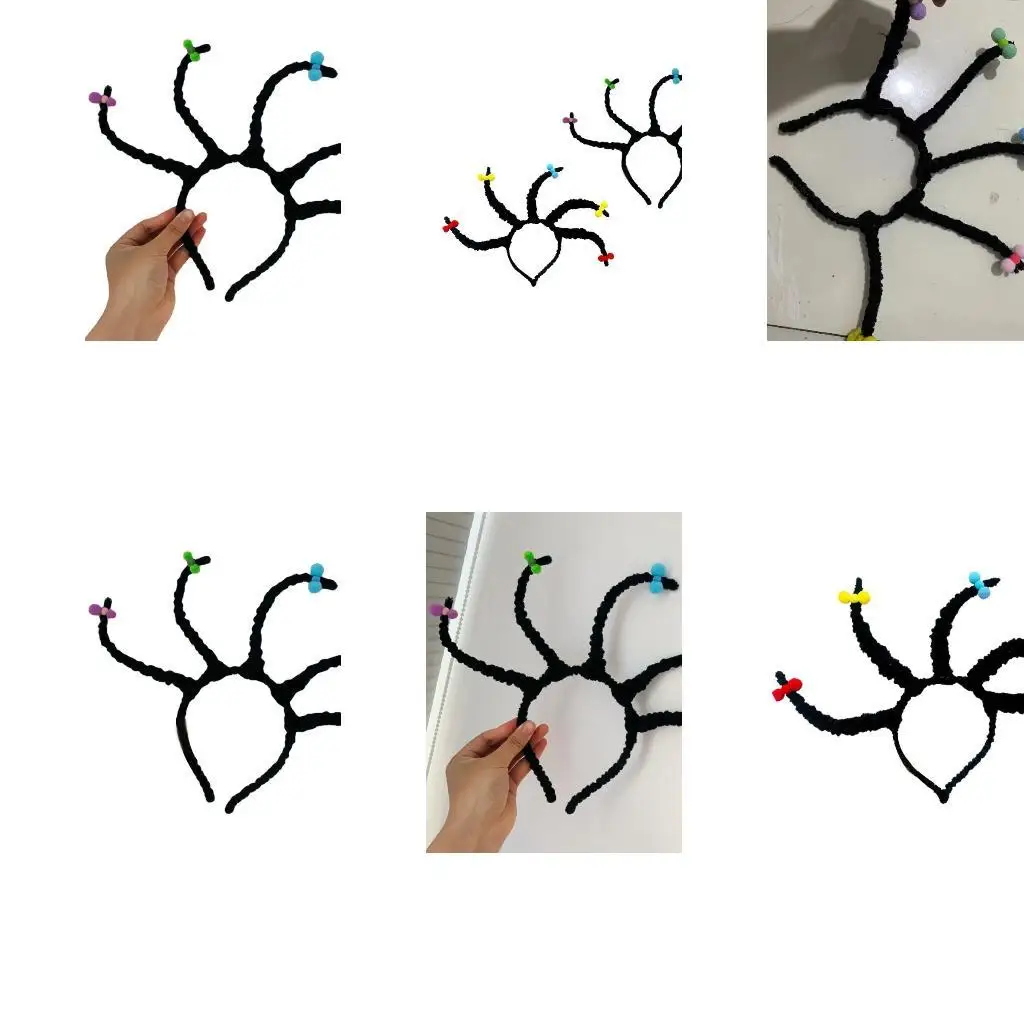 

39BD Monas Hairband Cartoon Character Cosplay Costume Halloween Headband Hairband Party Props Headwear Dressing Clothing Accs