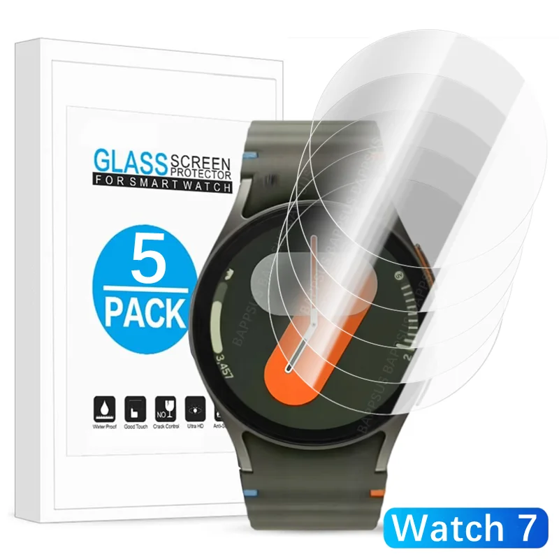 

1-5 шт. закаленное стекло для Samsung Galaxy Watch 7 40 мм 44 мм HD защита экрана от царапин для Galaxy Watch 7 40/44 мм Ultra 47 мм