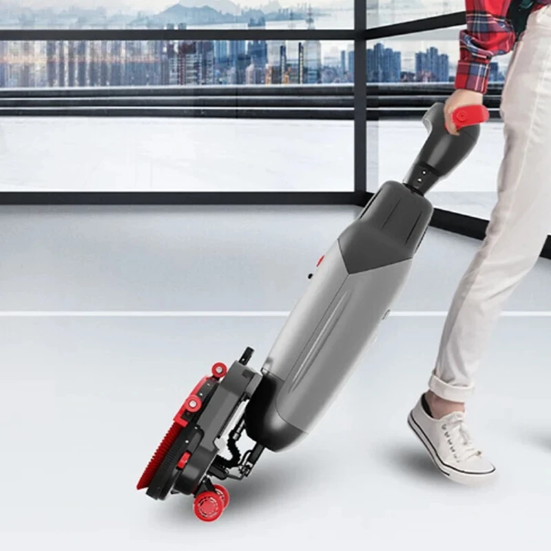 Lithium-Batterie-Bürste, kompakte automatische Bodenwäschermaschine für den Haushalt zu verkaufen