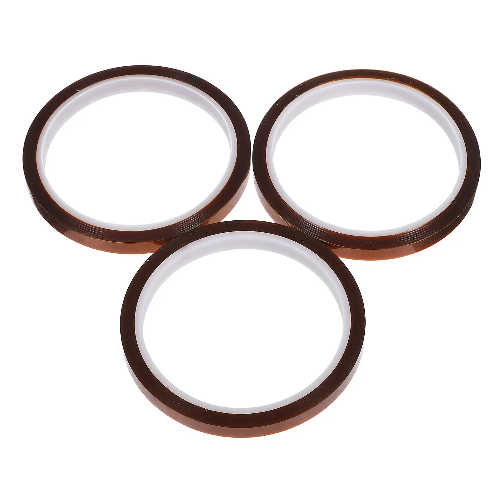 3 Rolls High Temperature Resistant Polyimide Sublimation Tape for Glass Mugs Ceramic Tumblers T Shirts Circuit Boards Heat