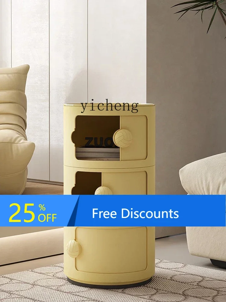 LYY Children's round Household Bedroom Trending Creative Simple Modern Small Storage Shelves Storage Cabinet