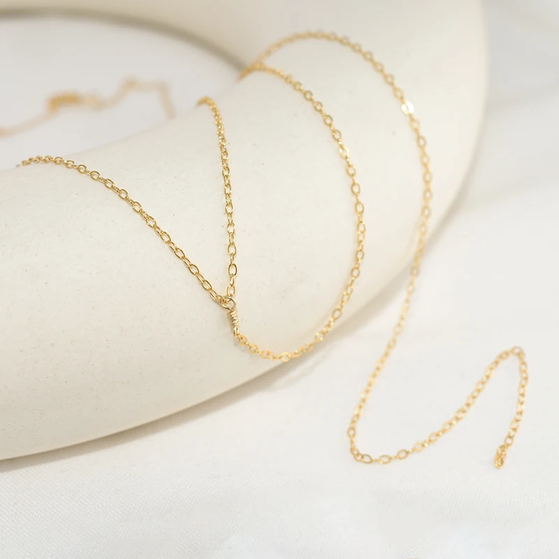 Y Necklace 14K Gold Filled Choker Handmade Pearl Pendants Collier Femme Kolye Collares Boho Long Necklace Minimalist Jewelry