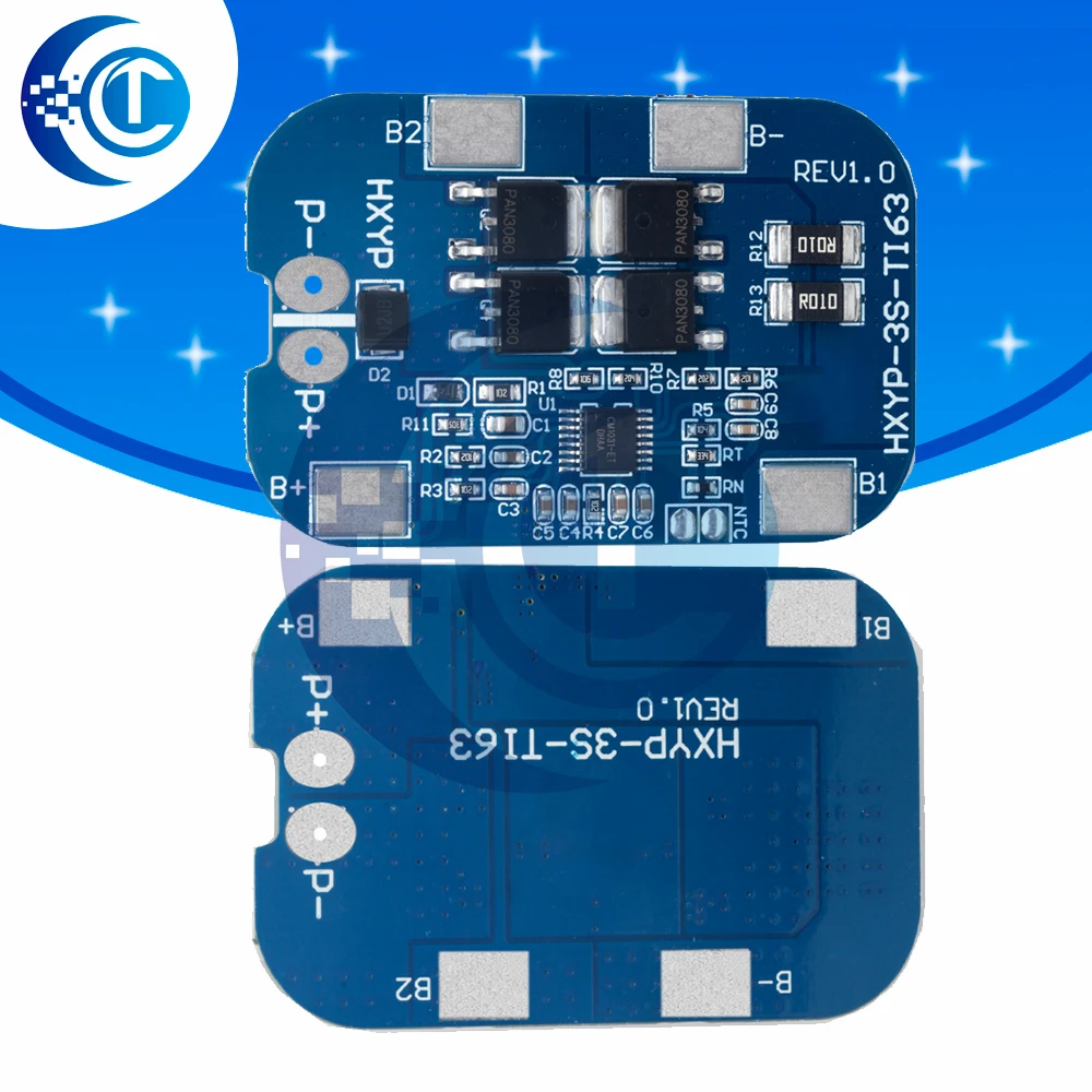 3S 12.6V 14A 18650 BMS, Overcharge Overdischarge Short Circuit Protection