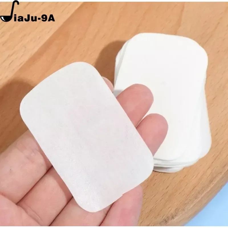 60/100 PCS Soap Paper Portable Hand Washing Slice Sheets Bath Travel Scented Foaming Soap Bath Clean Soap Tablets Bathroom