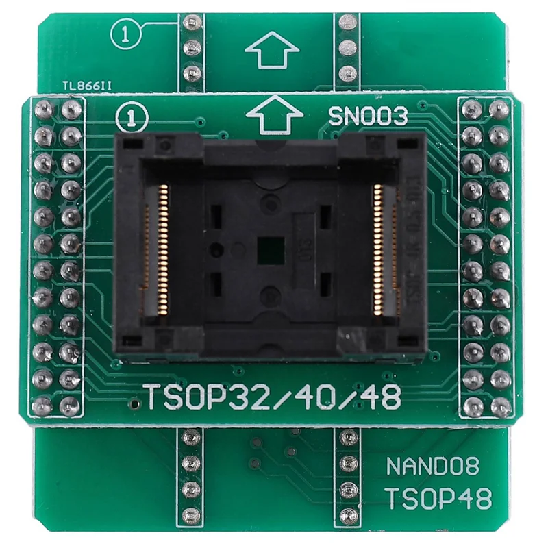 ABGB-2X Andk Tsop48 Nand アダプタのみ Xgecu Minipro Tl866ii Plus プログラマ Nand フラッシュチップ Tsop48 アダプタソケット