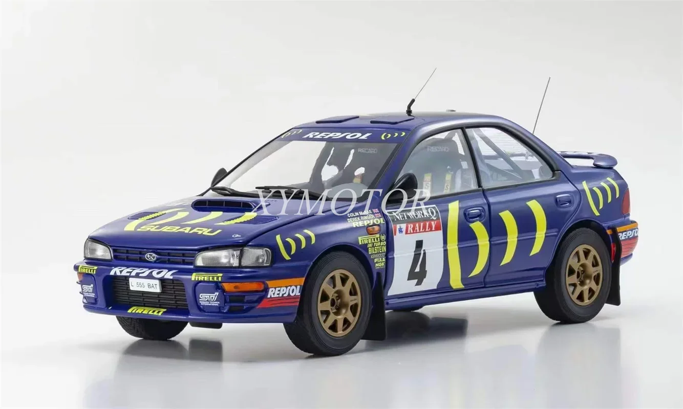 

Модель автомобиля Kyosho 1/18 для Subaru Impreza 4 #1994 RAC, литая, подарки, хобби-дисплей 08962A, коллекция украшений