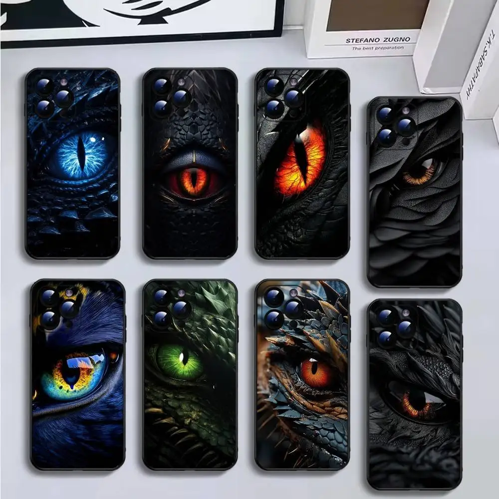 

Evil eyes Phone Case For iPhone16,15,14,13,12,11 Plus,Pro Max,XS,X,XR,SE,Mini,8,7,Soft Black Cover