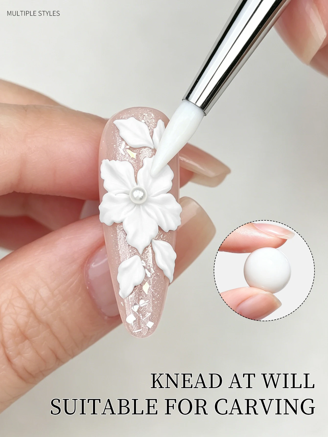 XEIJAYI 1 Stück 100g Weißes Weiches Nageltips-Gel für Künstliche Nägel UV-Gel Nagelverlängerung Funktionelles Design Maniküre-Werkzeuge – Detail 3
