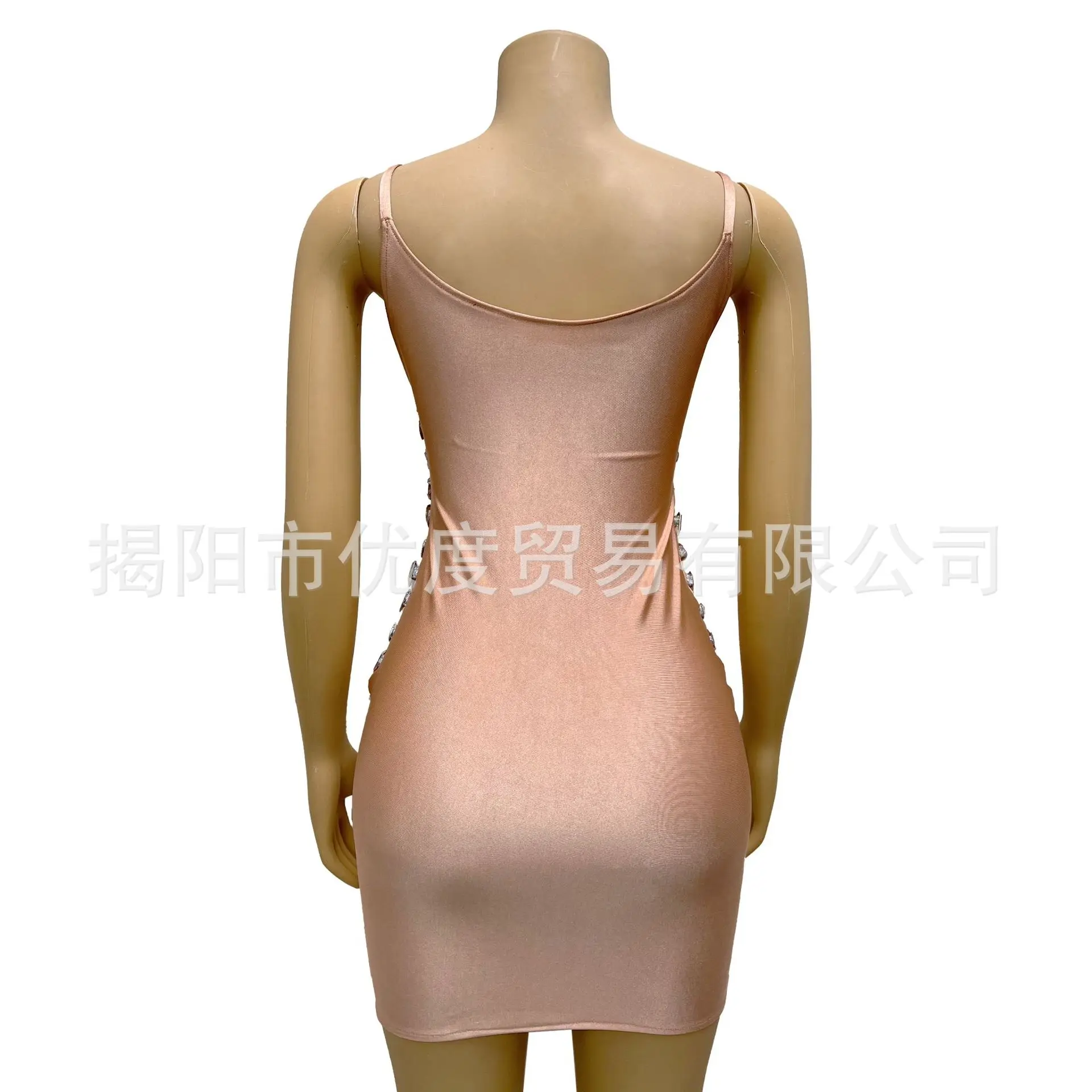 قسط الشعور بسيط مثير كبير حجر الراين الحمالة اللباس حفل أداء حزب سترة اللباس مصمم فساتين السهرة الفاخرة