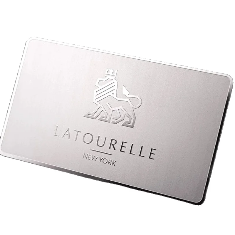 

100pcs Customized Etched Stainless Steel Metal Business Personal Card ID card and kind of postcard design