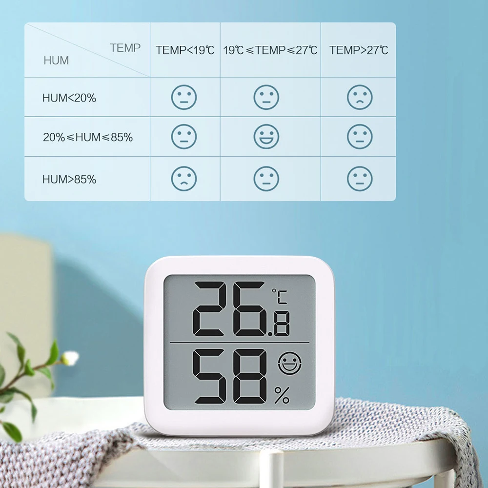 Youpin MIIIW Electronic Digital Temperature Humidity Meter Thermometer Hygrometer Indoor Outdoor Weather Station For Room Office