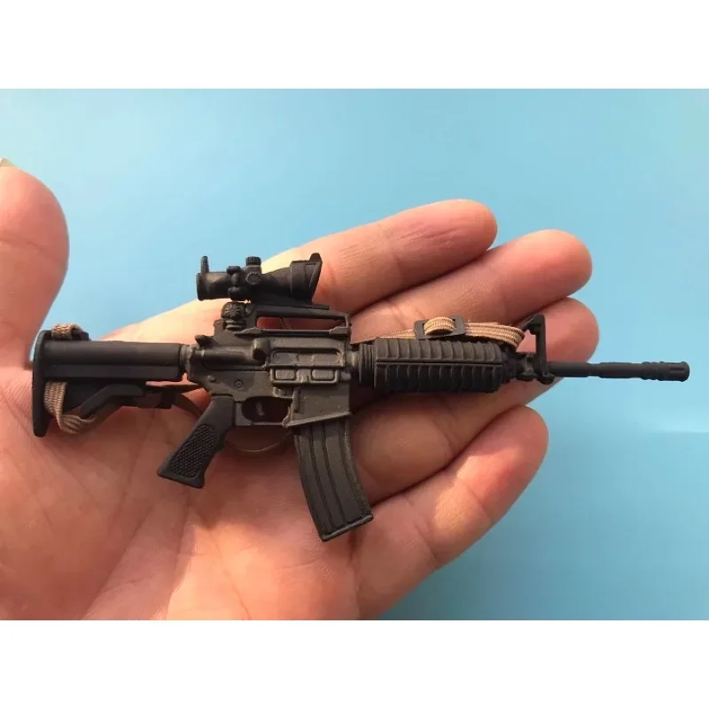 Pistola M4 con sello militar de EE. UU., soldado a escala 1/6, modelo de metralla de plástico moderno para figuras de acción de 12 pulgadas, accesorios de escena, Juguetes
