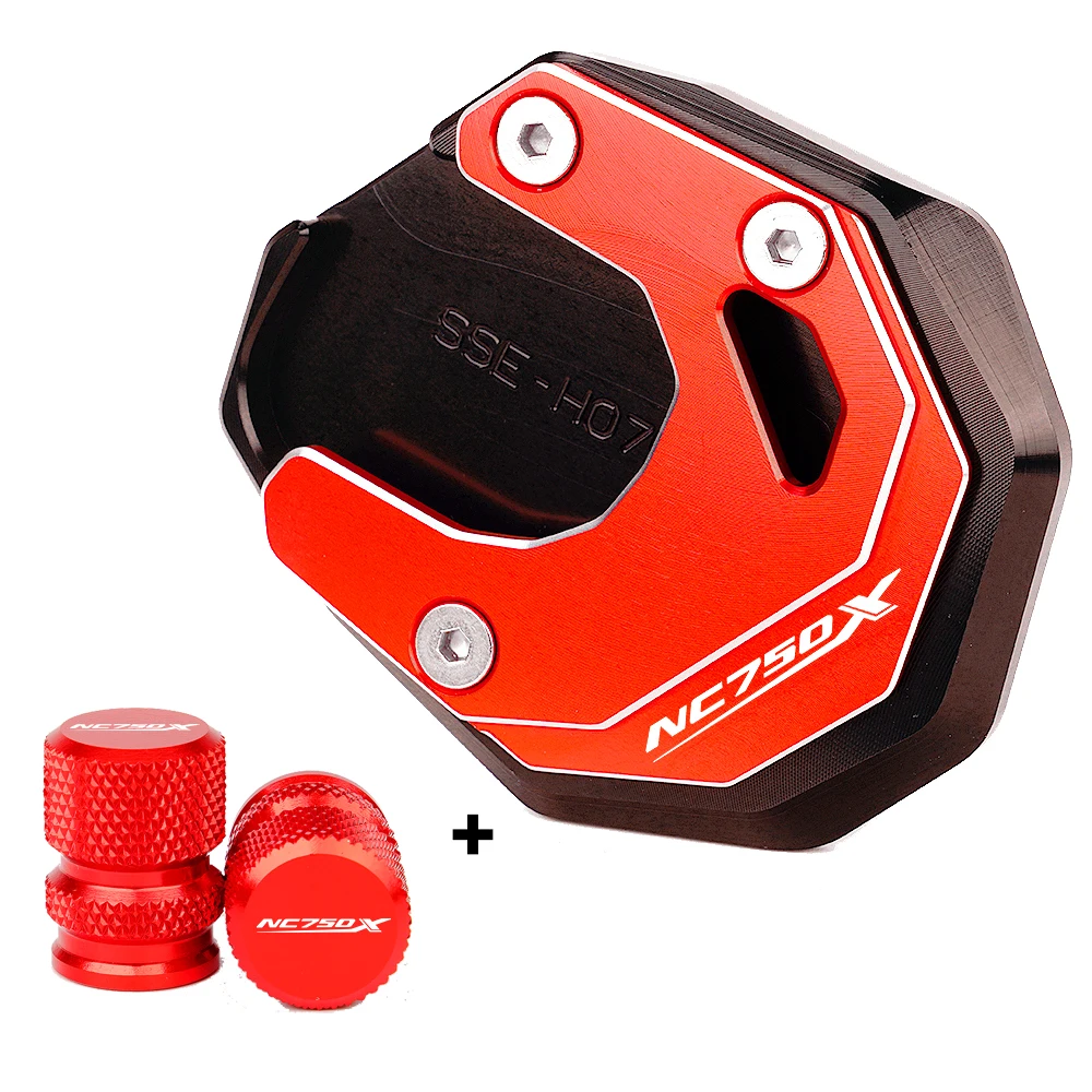 Para honda nc750x nc 750 x nc 750x 2021-2024 2023 acessórios da motocicleta kickstand pé suporte lateral ampliador almofada