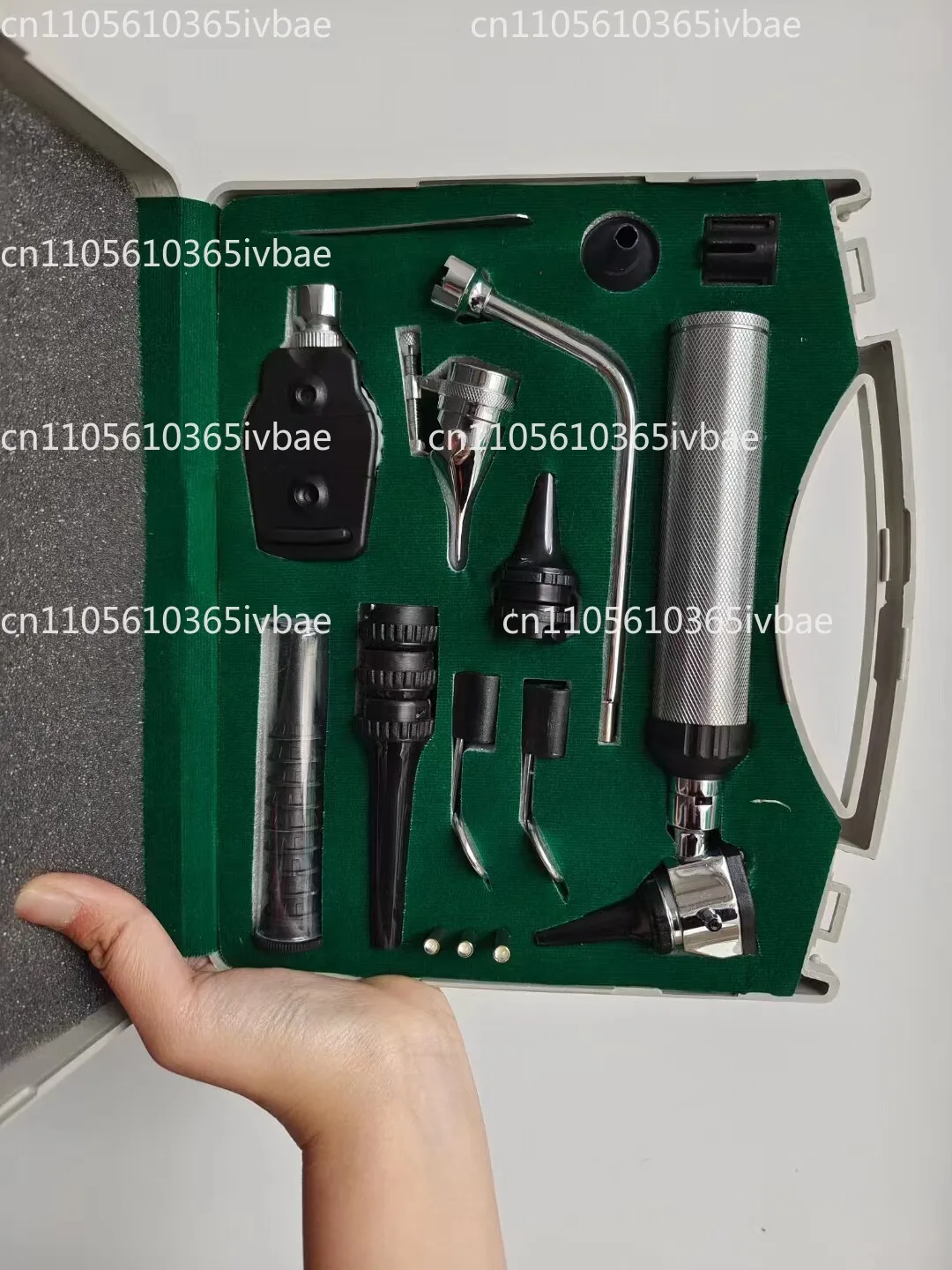Kit d'examen animal : ophtalmoscope, stéthoscope, dilatateur nasal, spécialité examen de la gorge