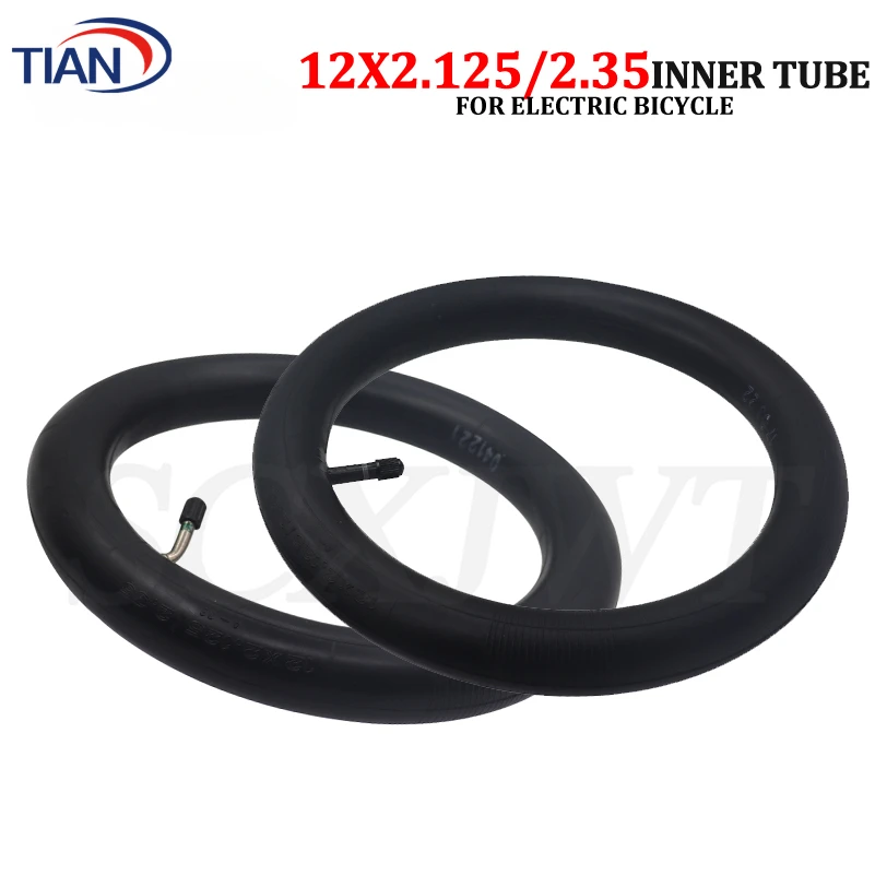 12 Inch 12x2.125 Butyl Inner Tube 12x2.35 Camera for Many Gas Electric Scooters E-Bike Folding Bike 12 1/2x2 1/4 Inner Tyre