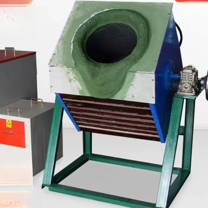 

casting machine intermediate frequency melting furnace silver copper iron aluminum steel precious metal hand pouring furnace
