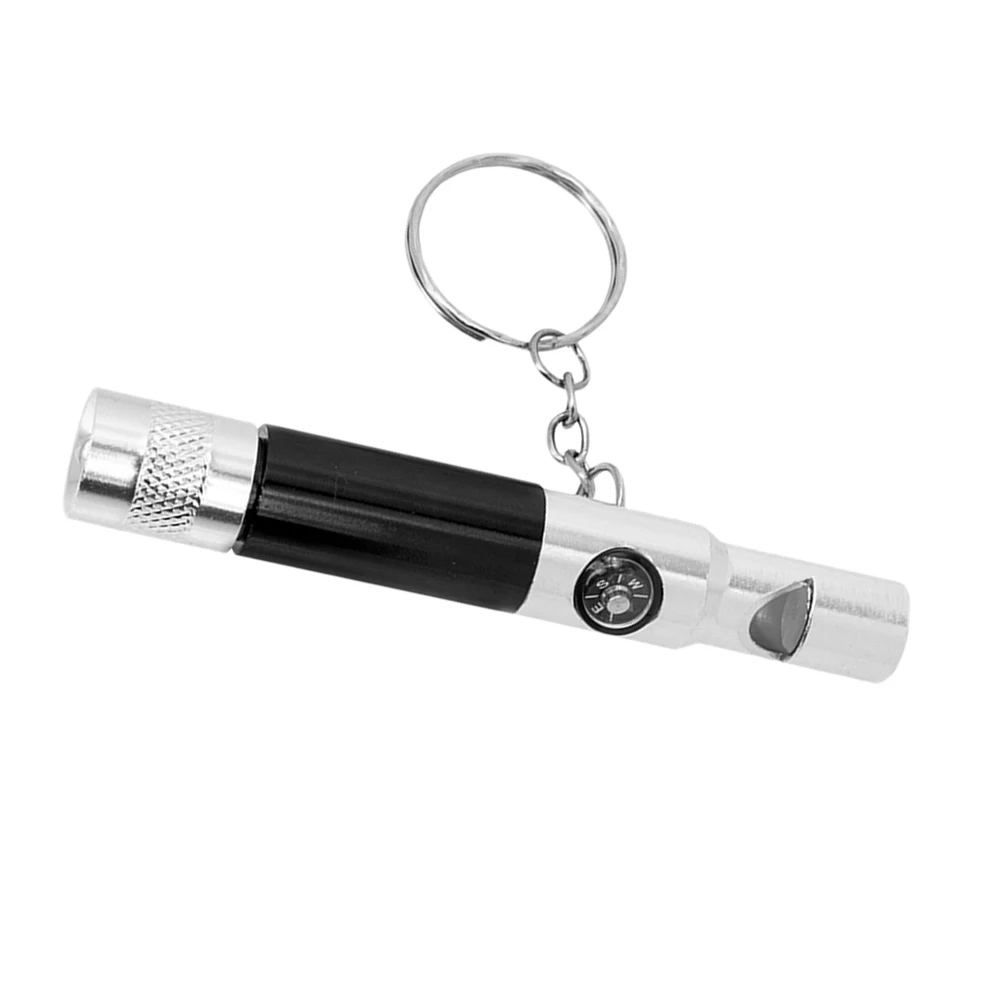 

Compass Whistle Flashlight Aluminum Alloy Survival Gadgets Hiking Camping Emergency Life Saving Outdoor Tools