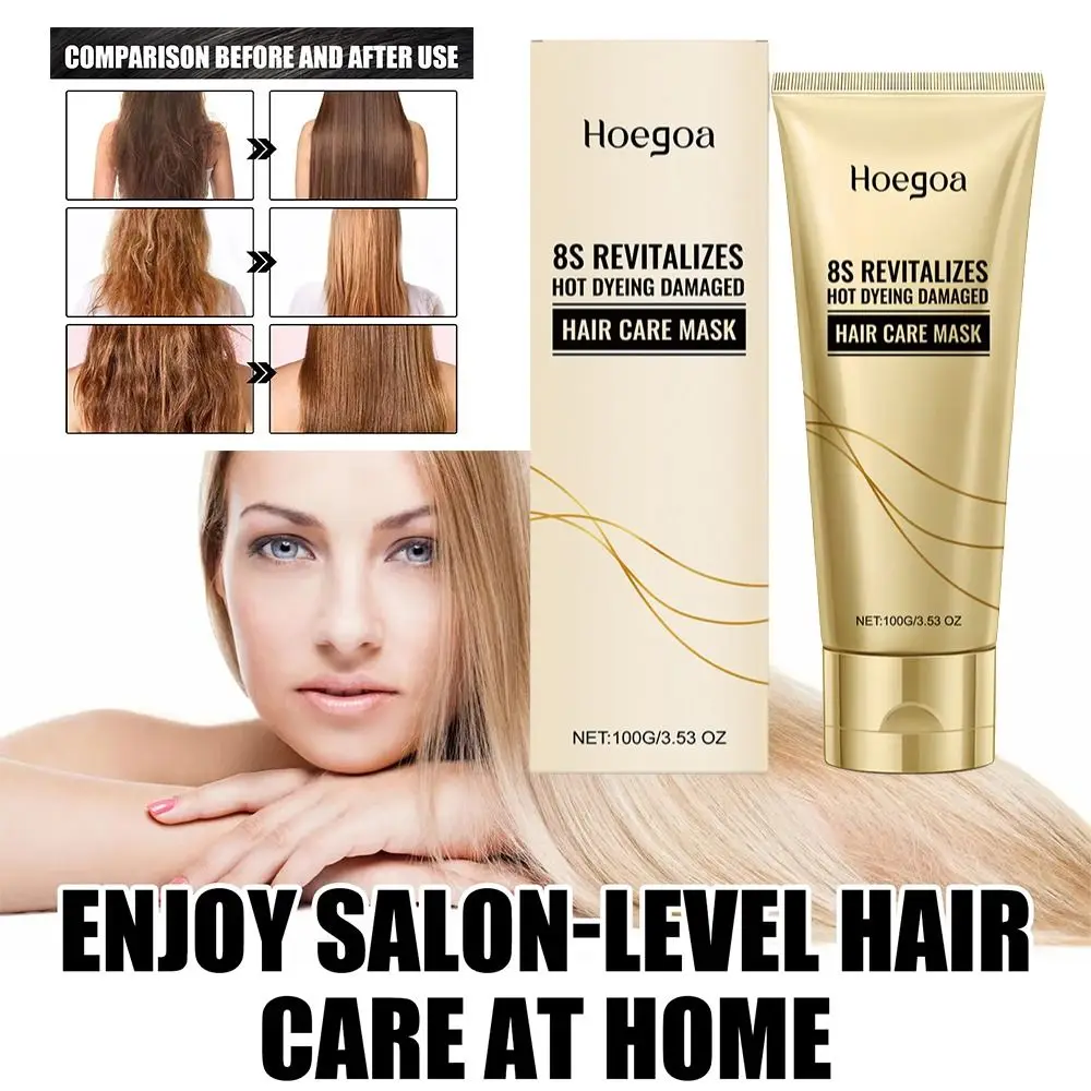 Fluffy and Smooth Hair Care Mask RImproves Frizzy and Tangled Hair Prevents Hair Breakage and Splitting Hair Care Cream