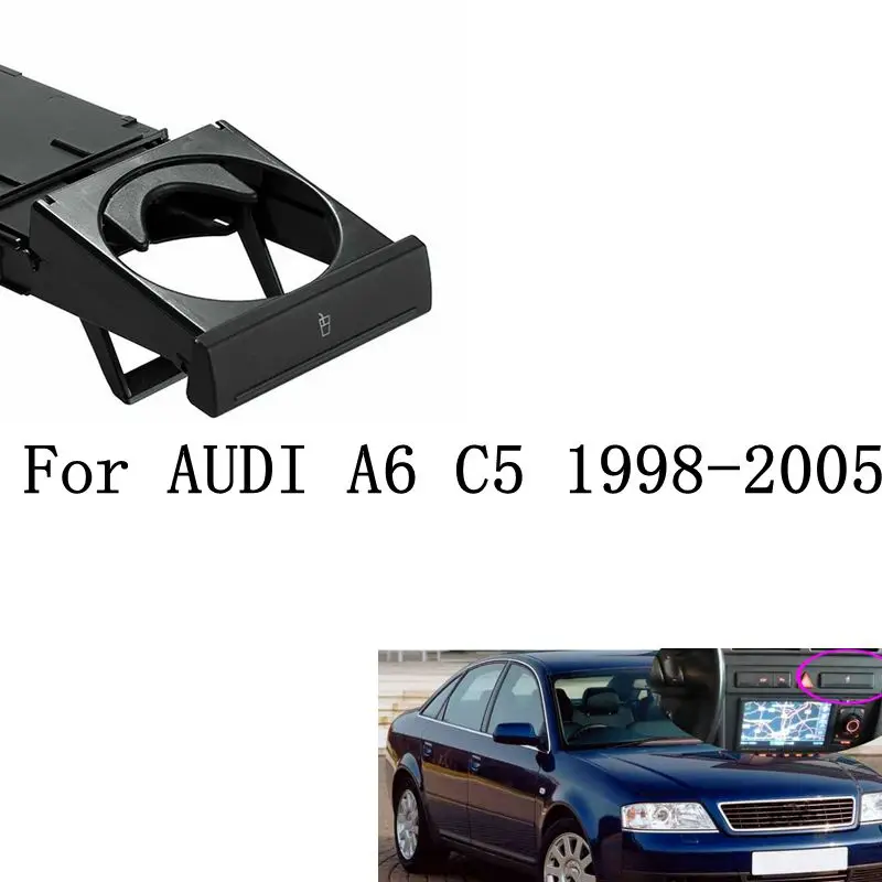 Stretch Fold Cup Holder for Audi C5 A6 1998-2004 4B0862534D Car Accessories Sliding Type Bracket