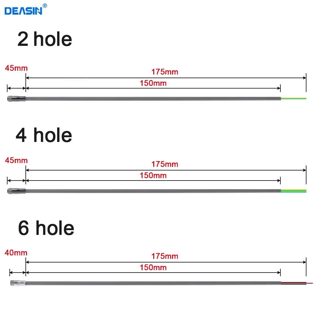 Dental High Speed Handpiece 2 holes /4 Holes /6 holes handpiece Tube with Connector for High Speed Handpiece Dentistry Material