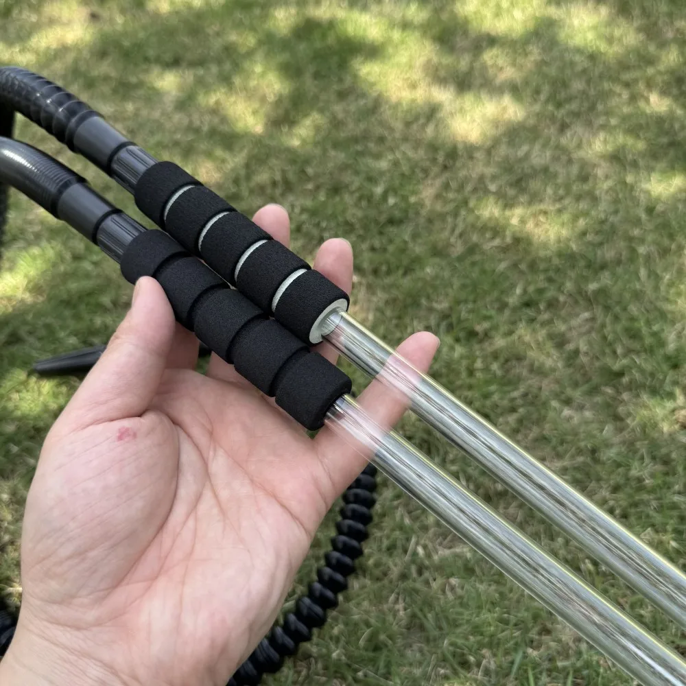 Detachable Hookah Hose Flexible Plastic Shisha Pipe with Glass Mouthpiece&Foam Handle, Washable Water Smoking Tobacco Accessory view 5